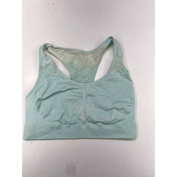 Aerie Sports Bras Set of Two Blue Racerback Mesh Seamless - Picture 2 of 16